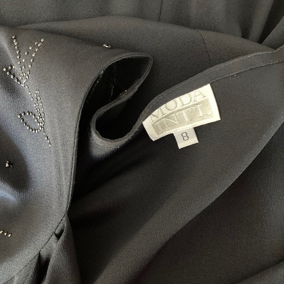 Vintage 1980's Flared Dress w Embellishments - Picture 15 of 15